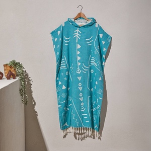 Native Shark Adult Hooded Changing Poncho Print, 100% Cotton - Product Image 6