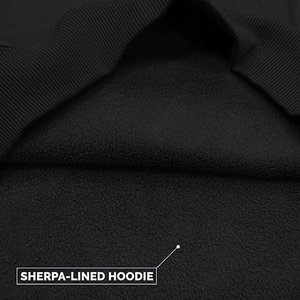 Elegant Comfort <b>Men's</b> <b>Sherpa</b>-Lined <b>Fleece</b> Cotton Soft Breathable Mid weight Pullover Sweatshirt Customized 3D Printed Solid for - Product Image 2