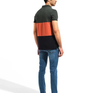 Polo de haute qualité en coton couleur appropriée col rabattu décontracté avec boutons doux et extensible idéal pour les entraînements - Product Image 2