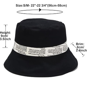 Fall New Newspaper Printing <b>Reversible</b> Fisherman Retro Fashion Casual <b>Bucket</b> Outdoor Sun <b>Hat</b> Made in Bamfladesh - Product Image 6
