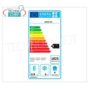 Equipo de Refrigeración para Cocina Comercial, Mesa Refrigerada de 1 Puerta y 4 Cajones AK943-4D, Temperatura Estática +2/+8C, Clase E - Product Image 1