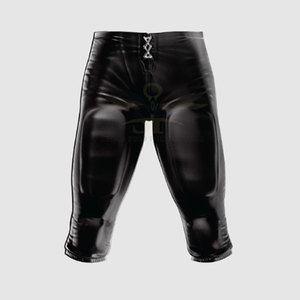 Ensemble de vêtements de sport sur mesure pour hommes, manches courtes, séchage rapide, 100% polyester, style uniforme de football américain, couleur unie, respirant - Product Image 4