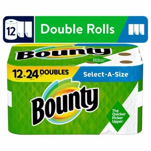Premium Bounty Select-Toallas de papel de tamaño A-Rollos triples, blanco, 147 hojas por rollo (paquete de 8) Recogedor más rápido - Product Image 2