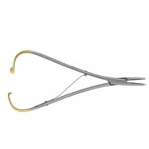 Portaagujas Mathieu TC de 140mm Instrumento quirúrgico Premium, agarre de precisión certificado CE para sutura y procedimientos precisos - Product Image 2