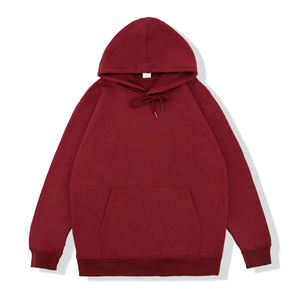 Vente en gros de sweats à capuche classiques d'automne et d'hiver pour hommes sweats à capuche brossés imprimés sweats à capuche surdimensionnés unis unisexes - Product Image 6