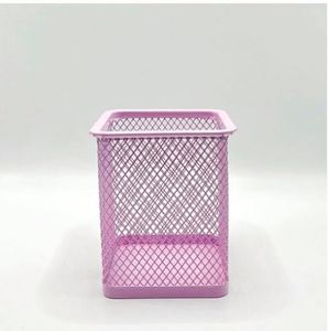 Desktop Wire Metal Mesh Black <b>Square</b> Cup <b>Bin</b> Pen Organizer Office Desk Pencil Holder - Product Image 4
