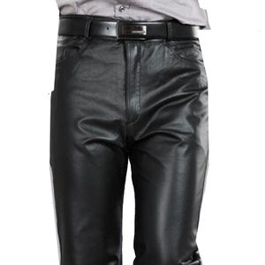 Pantalon en cuir pour hommes de qualité professionnelle du fabricant, respirant et devant plat, très vendu à un prix avec marque privée - Product Image 6