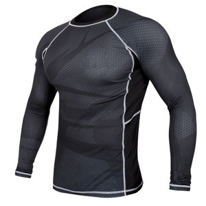 Nouveauté Rash Guard de haute qualité à manches longues Léger pour hommes Performance Confortable Respirant Couleur unie Rash Guard - Product Image 1