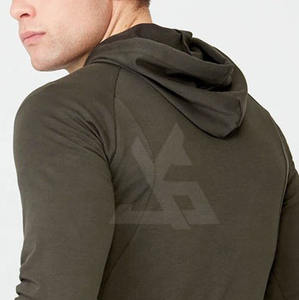 Sudadera con Capucha y Cremallera para Hombre, Estilo Urbano de Invierno, Mezcla de Algodón/Poliéster, Felpa, Tinte Liso, Personalizable, Alta Calidad, Ecológica - Product Image 3