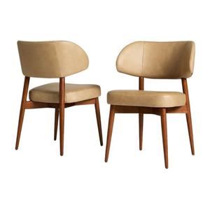 Silla de Jardín de Madera de Teca, Diseño Moderno y Único, Asiento de Espuma Gruesa, Tela de Cuero, Resistente a la Intemperie, Solución Elegante para Sentarse al Aire Libre - Product Image 6