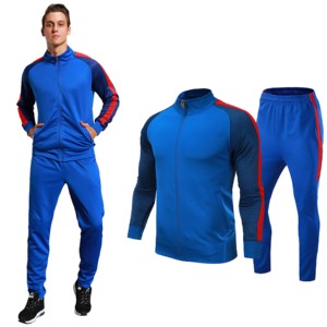 Meilleur concevoir votre propre survêtement personnalisé en polyester de haute qualité vêtements de sport pour hommes poches zippées survêtement homme 100% polyester - Product Image 3
