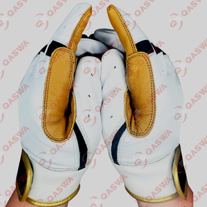 Nouvelle arrivée dernière conception personnalisée 100% cuir véritable antidérapant respirant réglable Wrap manchette Baseball gants de frappe - Product Image 5