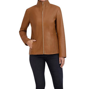 Veste en cuir imperméable et coupe-vent pour femmes, best-seller, rembourrage en coton respirant, tricot d'hiver, dernière version SolidCanvas2026 - Product Image 1