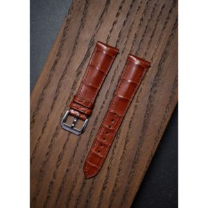 Bracelet de montre en cuir d'alligator durable Fabricant OEM Approvisionnement d'usine du Vietnam Multicolore 18mm-22mm Exportation du Viet Nam en vrac - Product Image 5