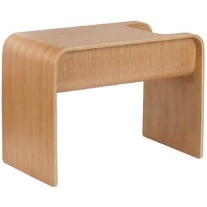 Table d'appoint en teck massif de couleur naturelle, équipée d'une étagère, pour l'intérieur et l'extérieur. - Product Image 2