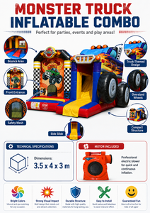 Professional <b>Inflatable</b> Playground 3,5x4x3 m – PVC Bouncy <b>House</b> – Outdoor/Indoor Professional Use – EU Compliance - Product Image 4