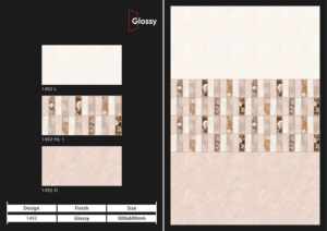 กระเบื้องบุผนังเซรามิกขนาด 300x600 มม. สำหรับห้องน้ำ ห้องครัว ผิวมันเงา/ด้าน ลายแกะสลักแบบนูน ดีไซน์ตกแต่งผนังภายในสุดหรู - Product Image 5