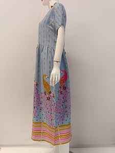 Vente en gros Vêtements d'été pour femmes de tous les jours et de nuit à manches courtes avec sangle arrière Confortable longueur genoux - Product Image 4