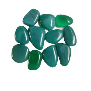 Pierre de dégringolade d'onyx vert à bandes, Onyx vert lâche dégringolé, pierre de guérison d'onyx naturel - Product Image 1