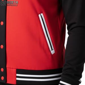 Breathable Fashion New Style Women's Winter Varsity Jacket Knitted Canvas <b>Top</b> <b>Coat</b> - Product Image 5