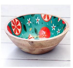 Plateau de salade en bois d'acacia de qualité supérieure plateau en émail ustensiles de cuisine de taille personnalisée produit commercial le plus vendu déjeuner alimentaire fabriqué en inde - Product Image 5