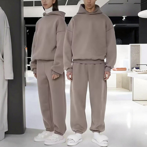 Sudadera con Capucha Personalizada Lisa de Algodón Grueso Estilo Hip Hop, 500 g/m², Ropa Deportiva Unisex para Hombre - Product Image 1