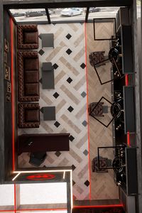 กระจกแต่งหน้าแบบพกพาทันสมัย พร้อมไฟ LED สำหรับร้านเสริมสวย เฟอร์นิเจอร์โชว์สินค้าสำหรับร้านเสริมสวย ใช้ในคลังสินค้า หรือพื้นที่รับประทานอาหาร ทำจากไม้ - Product Image 6