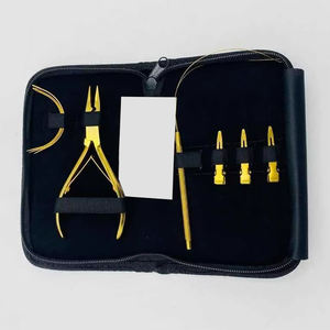 Complete Hair Extensions <b>Tool</b> Kit for Salon Professionals Human Hair Extension Application <b>Tools</b> and Accessories Set - Product Image 4