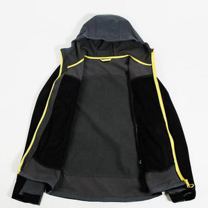 Veste Softshell pour hommes avec logo personnalisé de haute qualité avec col montant Saison d'hiver Dernier design Services OEM disponibles - Product Image 2