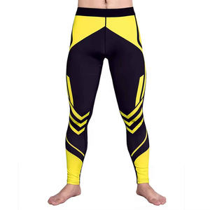 Fabricante Hombres Gym Wear Leggings Pantalones de compresión Pantalones ajustados Ropa deportiva Ropa de secado rápido Gym Leggings - Product Image 1