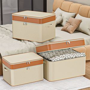 Bolsa de Almacenamiento de Ropa con Doble Cremallera, Caja de Almacenamiento Portátil para Edredones de Invierno, para Ropa y Suéteres - Product Image 2