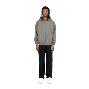 Fabricant de qualité supérieure à bas prix personnalisé 100% coton imprimé Boxy Fit sweats à capuche zippés surdimensionnés sweats à capuche lourds pour hommes - Product Image 3