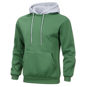 Sudadera con capucha de talla grande para hombre de alta calidad, prendas de vestir deportivas de gran tamaño de lana gruesa con logotipo personalizado bordado con capucha XL - Product Image 4