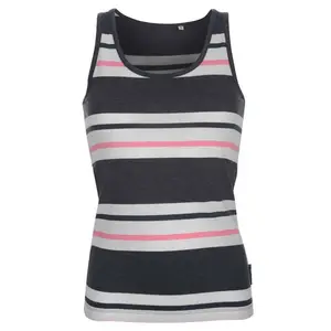 Fabrikdirektverkauf Damen 100 % Baumwolle Tank-Top niedriger Preis Sommermode ärmellos atmungsaktiv gestreiftes Design Damen Tank-Oberteile