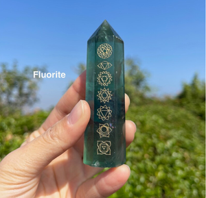 Venta al por mayor 7 Chakra Crystal Wand Natural Healing Crystal Tower Point Decoraciones para el hogar por ALIF CRYSTAL AND AGATE - Product Image 5