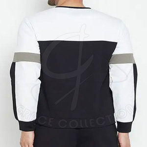 Conjuntos de ropa deportiva de manga larga de algodón 100% para hombre, chándal de invierno de etiqueta privada para correr - Product Image 4