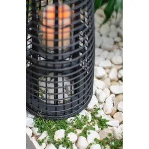 Lanterne à bougie en bambou noir de luxe Lanterne suspendue de style vintage pour la maison Hôtels Événements Mariages pour la décoration de la maison - Product Image 6