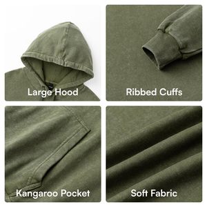 Haute qualité unisexe surdimensionné sweats à capuche hommes hiver épais polaire pull brodé Logo imprimé Offre Spéciale sweat hommes sweats à capuche - Product Image 4