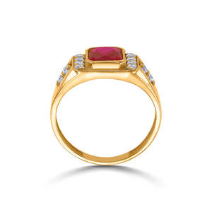 Bague classique en or pour homme Lalima Ratna avec zircon, bijoux de mariage et de fiançailles - Product Image 4