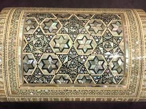 Caja de Almacenamiento de Joyas de Madera con Incrustaciones de Madreperla, Grabada con Diseños Florales, de Lujo Moderno y Elaborada Artesanalmente, para Mujeres, Decoración para el Hogar, Hotel u Oficina - Product Image 2