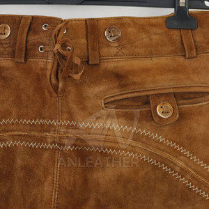 กางเกงขาสั้นสไตล์บาวาเรียนมาใหม่สำหรับผู้ชายกางเกงขาสั้นแบบผูกเชือกแบบลำลอง - Product Image 6