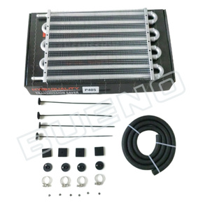 Refroidisseur d'huile de transmission 16.4x11.1x2.1, kit de refroidisseur de tube à 8 passages et d'ailettes, universel en aluminium - Product Image 6