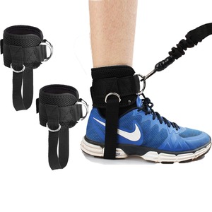 Leather Adjustable Hook Loop Closure Padded <b>Ankle</b> Strap for Gym Cable Machine Gluteus Leg Extensions Hip Abductors Workout Keep - Product Image 6