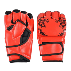 Gants en cuir originaux de combat MMA professionnels gants de MMA lourds équipement de boxe gants d'entraînement personnalisés - Product Image 3