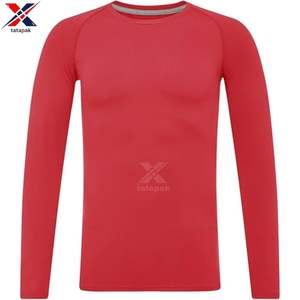 เสื้อยืดแขนยาวคอกลมลำลองสำหรับผู้ชาย ปักโลโก้ลายสก็อต ระบายอากาศได้ดี แห้งเร็ว น้ำหนัก 200 กรัม ผ้า Worsted - Product Image 1