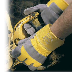 ถุงมือนิรภัยสำหรับใส่ทำงานทำจากหนังสีทึบถุงมือนิรภัยสำหรับใส่ทำงานออกแบบได้ตามต้องการสินค้าใหม่ - Product Image 6