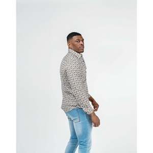 Camicia a Maniche Lunghe da Uomo in Cashmere Traspirante Slim-Fit Casual Design Ufficiale Empire Garment - Product Image 2