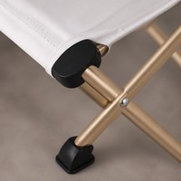 Chaise pliante robuste et durable, cadre en acier inoxydable, tissu Oxford, pour l'extérieur, le parc et les voyages