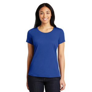 Sport-Tek Ladies LST400 PosiCharge Tri-Blend Wicking Scoop Neck Raglan Tee Camisetas - Product Image 4