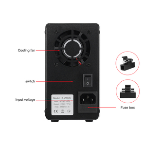 Alimentation CC numérique réglable Nice <span class=keywords><strong>Power</strong></span> SPS3010 noire 10A 300W avec refroidissement par ventilateur pour la réparation de téléphones portables et de montres - Product Image 6